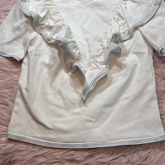 SAYLOR Harriette Denim White Top - Picture 6 of 9